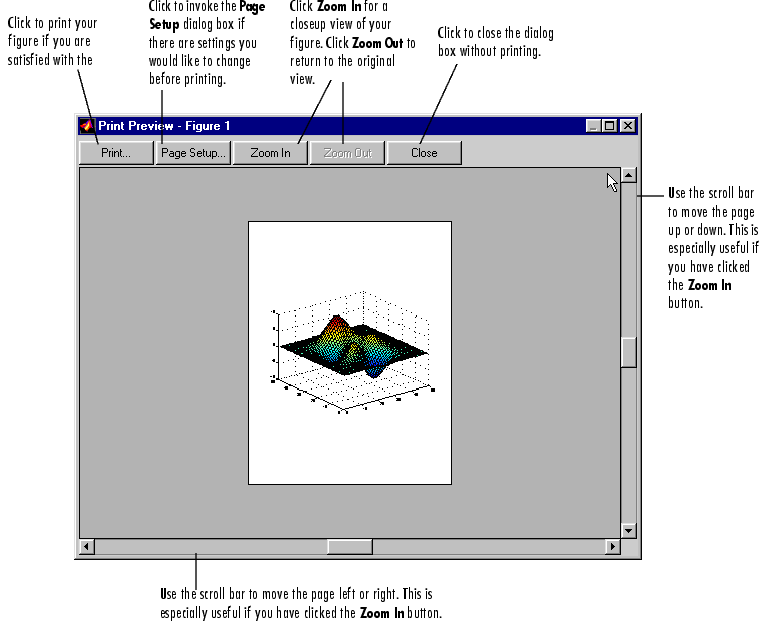 Print clearance in matlab